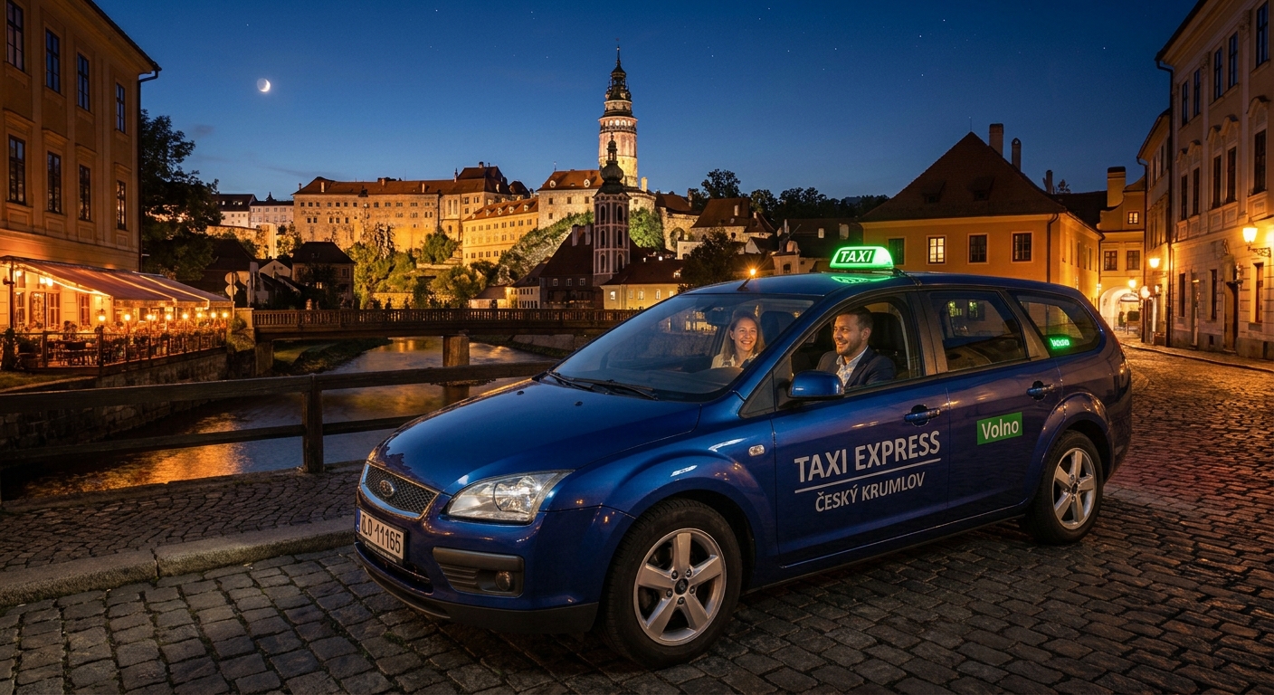 Are you enjoying an evening at a restaurant, a bar, or an event in the center of Český Krumlov? We will ensure you get home or back to your hotel safely—at any hour.