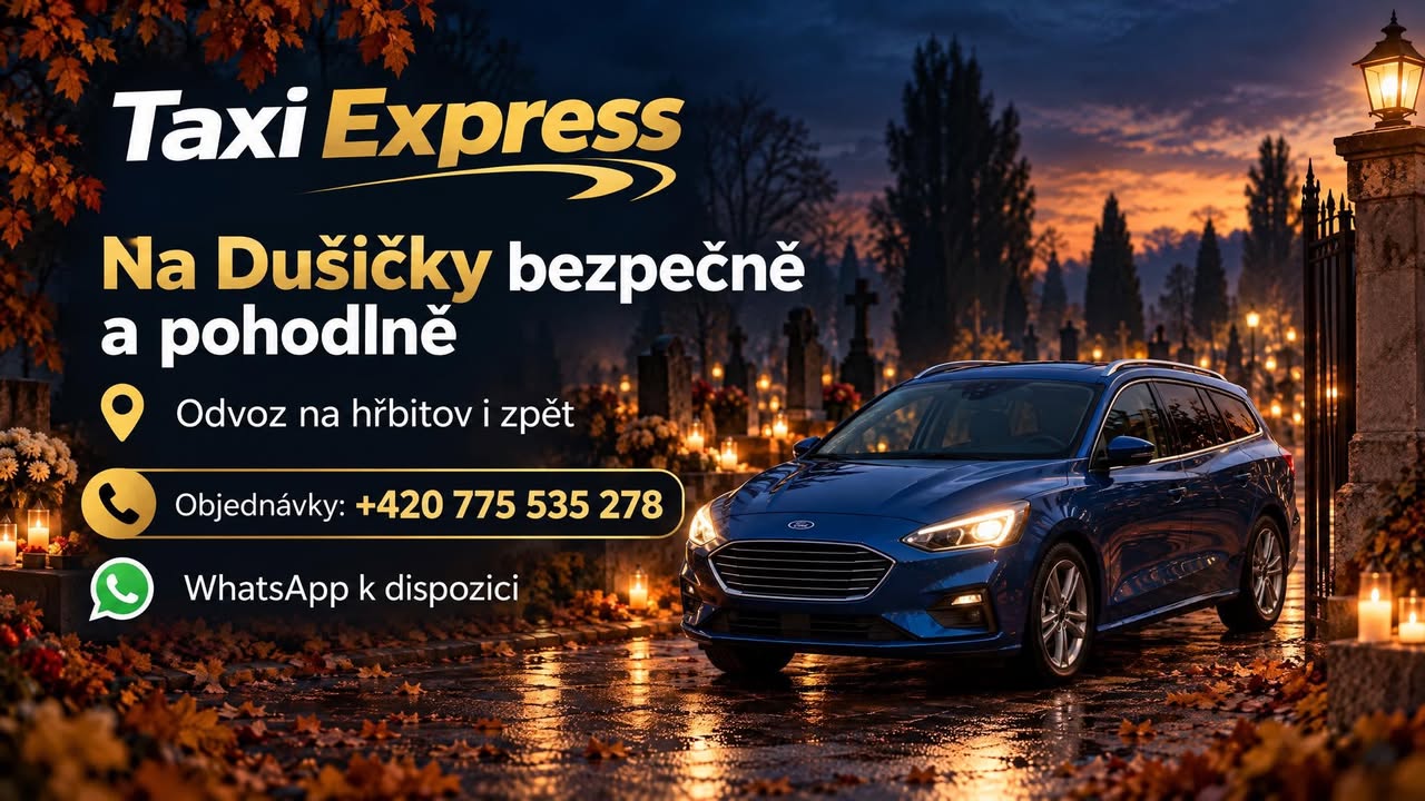 Vyhněte se stresu s parkováním na Dušičky v Českém Krumlově. Taxi Express vás pohodlně odveze přímo ke hřbitovu. Objednejte si odvoz ještě dnes!